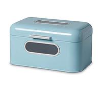 ECHTWERK Retro-Small Portapane smal in Metallo con finestrella - Azzurro, Piccolo