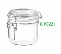 BARATTOLO ERMETICO 6 PEZZI LT. 0,125 BORMIOLI FIDO TERRINA FUNGHI CONFETTURE