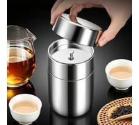 Barattolo Ermetico Cucina per Alimenti Secchi 350ml(700ml) | Acciaio 304, anti-ruggine, , per ideale per caffè, 700ml capacità massima