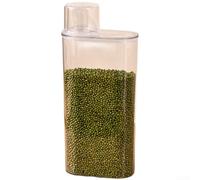 Barattolo ermetico da 500 ml, 1000 ml, 1500 ml, 2000 ml, per alimenti secchi per animali domestici, farina, cereali, con misurino e coperchio con guarnizione in silicone, organizer per dispensa (2000