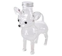 Barattolo ermetico per biscotti in vetro per cani chihuahua, contenitore ermetico per bancone della cucina e decorazioni per la casa per gli amanti dei cani, barattolo ermetico con coperchio