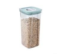 Barattolo ermetico per frutta secca e snack, in PET, trasparente, per prodotti secchi, cereali e dispensa, 2000 ml, verde chiaro