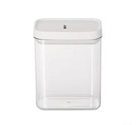 Barattolo ermetico trasparente in acrilico trasparente con coperchio sicuro, contenitore impilabile per snack, tè, cereali, 10 x 8 x 12 cm, soluzione salvaspazio da cucina (Yige, 500 ml)