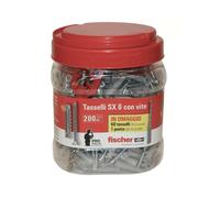 200 TASSELLI FISCHER CON VITE SX 6 S AL PREZZO DI 150 + PUNTA SDS 6.