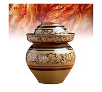 Barattolo for sottaceti in ceramica tradizionale, kit for la fermentazione di barattoli for sottaceti verdure vintage con coperchio gorgogliatore a tenuta d'acqua, for sottaceti cinesi freschi(6.5kg)