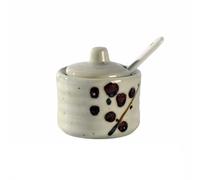Barattolo for spezie giapponese con coperchio, zuccheriere con coperchio, mini zuccheriera retrò in porcellana, saliera, barattolo for spezie con coperchio, cucchiaio for set da caffè, bancone da bar(