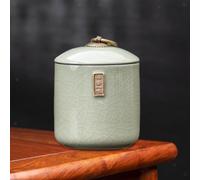 Barattolo in ceramica per la conservazione del tè con coperchio ermetico per