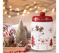Barattolo in ceramica semplice con coperchio Snack Canister per condimenti