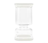 Barattolo in plastica Kimchi da 1000 ml, forma quadrata con design a doppia sezione, per separare gli alimenti fermentati in base al contenuto di umidità (nero)