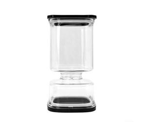 Barattolo in plastica Kimchi da 1000 ml, forma quadrata, con design a doppia sezione, per separare gli alimenti fermentati in base al contenuto di umidità, colore bianco