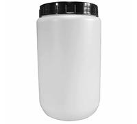 Barattolo in plastica (PE), cilindrico, capacità 1500 ml, tappo a vite con sottotappo (inclusi)