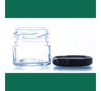 Barattolo in vetro 30 gr Barattolo in vetro con coperchio incluso Vasetti per miel gommose Mini barattoli ermetici per marmellata in scatola vasetti per cosmetici (60 unità)