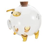 Barattolo in Vetro a Forma di Maiale con Coperchio, Decorativo | Trasparente, Uso per Composizioni Vegetali e Arredo Casa, Design Raffinato e Giocoso