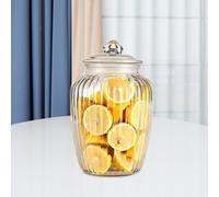 Barattolo in Vetro Decorativo Riutilizzabile con Coperchio Barattolo