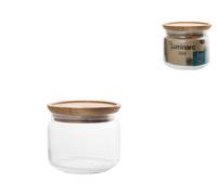 Barattolo In Vetro Luminarc Purebox Tappo In Legno 0,5 lt