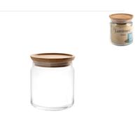 Barattolo In Vetro Luminarc Purebox Tappo In Legno 0,75lt