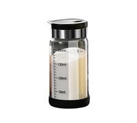 Barattolo in vetro per condimenti da cucina, soluzione di conservazione delle spezie per una gestione organizzata delle spezie (coperchio nero, 200 ml)