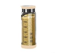Barattolo in vetro per condimenti da cucina, soluzione per la conservazione delle spezie per la gestione organizzata delle spezie (coperchio bianco, 300 ml)