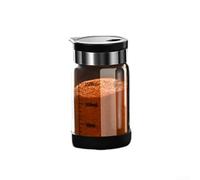 Barattolo in vetro per condimenti per migliorare l'estetica della tua cucina con un design funzionale (coperchio nero, 100 ml)