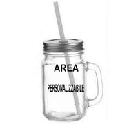 Barattolo in Vetro Personalizzabile 300 ML 14x8 cm. Idea Regalo PS 09930