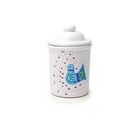 Barattolo - Linea Ceramica Pavoncella Classica (Ø 9 x H 15 cm)