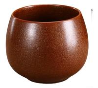 Barattolo multiuso per rifiuti del tè, design classico cinese, grande volume, per cerimonia del tè tradizionale, uso domestico, finitura rame rosso (A-L)