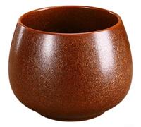 Barattolo multiuso per sprechi di tè, design classico cinese, grande volume, contenitore per lo scarico dell'acqua per la tradizionale cerimonia del tè, uso domestico, finitura rame rosso (A)