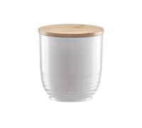 Barattolo Per Alimenti In Plastica/Bambù Bianco