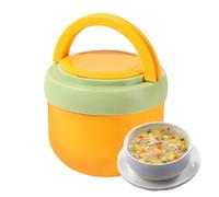 Barattolo per alimenti isolato sottovuoto, adatto al microonde, a prova di perdite, con cucchiaio, termica per il pranzo, per ufficio, picnic, scuola, casa, campeggio, viaggi su strada
