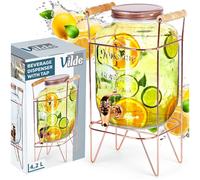 Barattolo per bevande con rubinetto e supporto, rubinetto per bevande, acqua, li