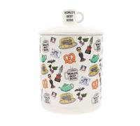 Barattolo per biscotti in ceramica grande Silver Buffalo The Office Worlds Best Boss Multi Pattern