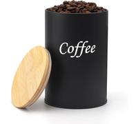 Barattolo per Caffè, Contenitori Neri Ermetici, 500 Ml, Rettangolare, Caffè Maci