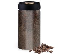 Barattolo per caffè ermetico, contenitore per chicchi di caffè, 1,8 l, con coperchio, ermetico, contenitore per caffè, tè, cacao, pasta