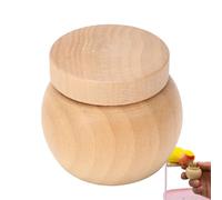 Barattolo per Cibo per | Contenitore per Cibo Volatili Portatile in Legno - Vaso Contenitore Per Alimentazione - Adatto A Uomini Donne Interno Esterno Casa