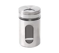 Barattolo per condimenti in acciaio inox con rivestimento in vetro, versatile contenitore per spezie, pepe, porta stuzzicadenti e saliera