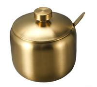 Barattolo per condimenti in acciaio inox per cucina e ristorante, viene fornito con cucchiaio e guarnizione ermetica, contenitore per varie erbe e spezie (stile otto)