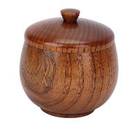 Barattolo Per Condimenti in Legno di Giuggiola Acida Barattolo Per Spezie Giapponese Classico Flip Top Sicuro E Antipolvere Per L'uso in Cucina(Colore della vernice grande)