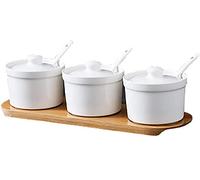 Barattolo per condimenti, Scatola di condimento Set di condimenti di 3 vasetti di utensili da cucina Set di pentole nordiche Contenitore di condimenti for vasetti di zucchero, sale e peperoncino