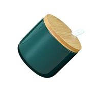 Barattolo per condimenti, Scatola portaspezie in porcellana con coperchio, cucchiaio, ampolla da cucina, pentola for condimenti, vassoio, saliera, zuccheriera, contenitore for alimenti, for sale, pepe