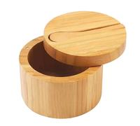 Barattolo per condimento in legno dotato di coperchio magnetico e cucchiaio da i