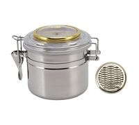 Barattolo Per Conservare L'umidificatore Per Sigari - Barattolo in Acciaio Inossidabile con Igrometro, Contenitore Per Sigari Sigillato Impermeabile Per La Casa(96MM*103MM)