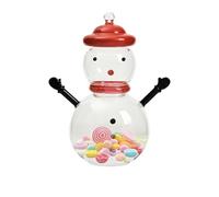 Barattolo per dolcetti natalizi, contenitore in con coperchio a forma di pupazzo di neve, organizer per dolcetti, centrotavola, decorazione per banchetti, camera da letto, feste,