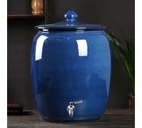 Barattolo per la conservazione del Riso in Ceramica con Coperchio, Dispenser sigillato per tè e caffè, Contenitore per Farina e Cereali, barile in Porcellana per Alimenti per Animali Domestici e