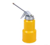 Barattolo per olio in metallo a bocca lunga con pompa manuale a pollice e serbatoio in ghisa resistente, progettato per una lubrificazione efficace delle parti ad attrito meccanico (giallo)