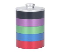 Barattolo per olio per orologi in lega di alluminio - Cilindro per lavaggio olio a 5 strati per riparazioni e pulizia di gioielli - Scatola portaoggetti con diametro di 69 mm per