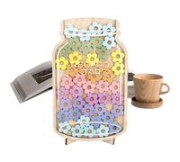 Barattolo per ricompensa in classe, barattoli per incentivi comportamentali con 45 stelle, 15 x 25 cm, strumento di rinforzo positivo, tracker visivo trasparente per insegnanti, genitori, di