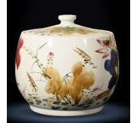 Barattolo per riso in ceramica - Contenitore sigillato con coperchio per cucina, classico barattolo per alimenti in porcellana, ideale per cereali e dispensa