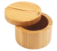 Barattolo per sale da cucina, per saliera e condimenti con coperchio, supporto per piano di lavoro, sali in legno, scatola per sale da tavola, spezie gourmet, pepe, zucchero a casa, sala da pranzo