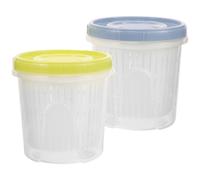 Barattolo per sottaceti da 2 pezzi con inserto per filtro Contenitore per