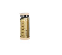 Barattolo per spezie in vetro borosilicato, multi-foro, regolabile, ermetico, con segni di scala per condimenti (bianco, grande)